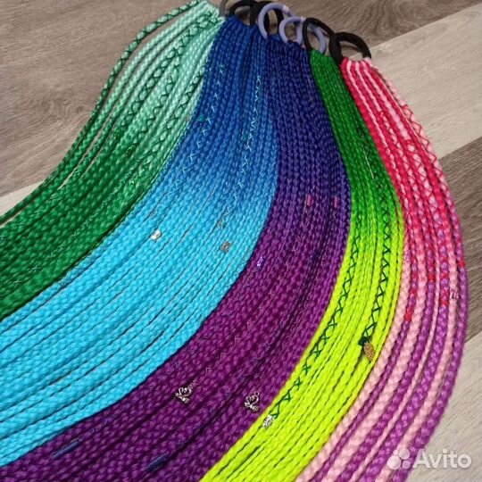 Косы на резинках