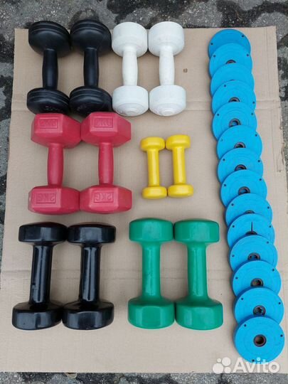 Гантели СССР от 1кг до 16кг