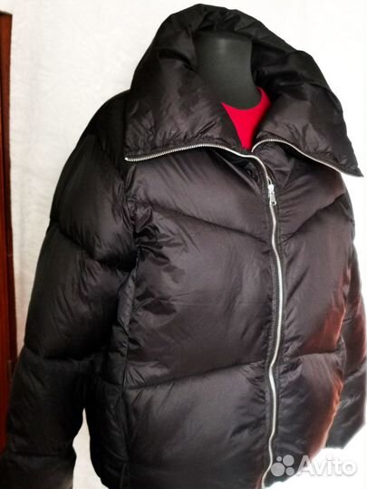 Зимняя укороченная куртка cropp, размер L-XL, черн