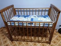 Детская кровать для младенцев с матрасом б/у