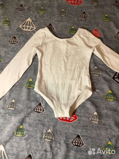 Купальник для гимнастики белый