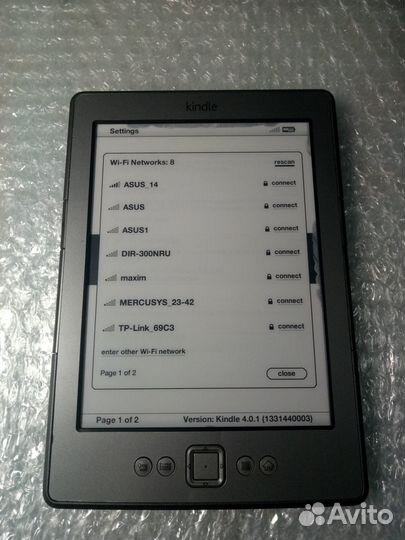 Kobo Glo HD подсветка, сенсорный экран Wi Fi