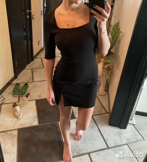 Платье мини черное Lichi