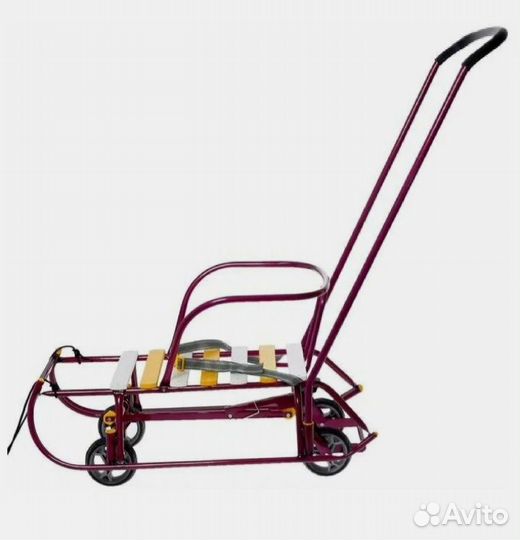 Санки ника тимка 6 универсал амарантовые