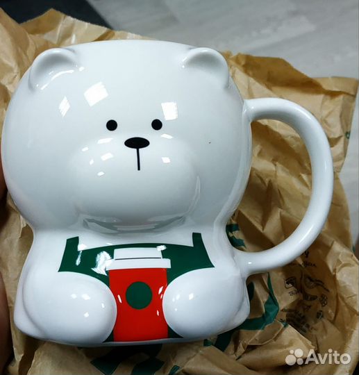 Кружка starbucks мишка