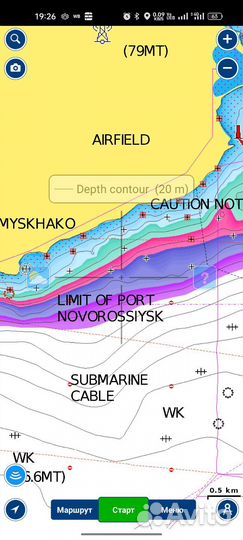 Карта глубин для рыбалки