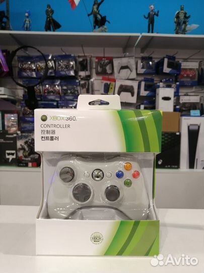 Джойстик беспроводной Xbox 360 с адаптером 