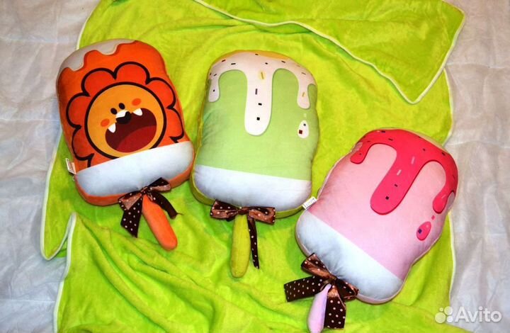 Подушка игрушка с пледом 3 в 1