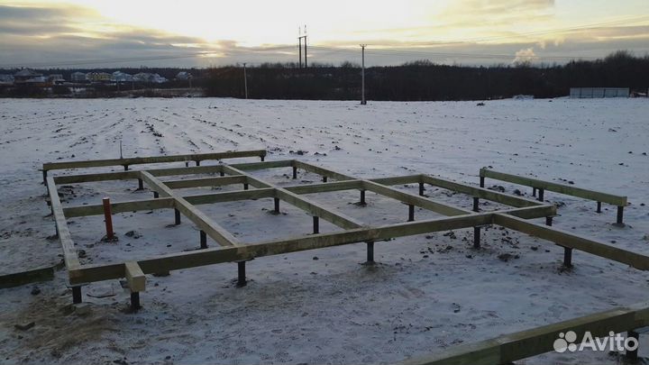 Монтаж винтовых свай