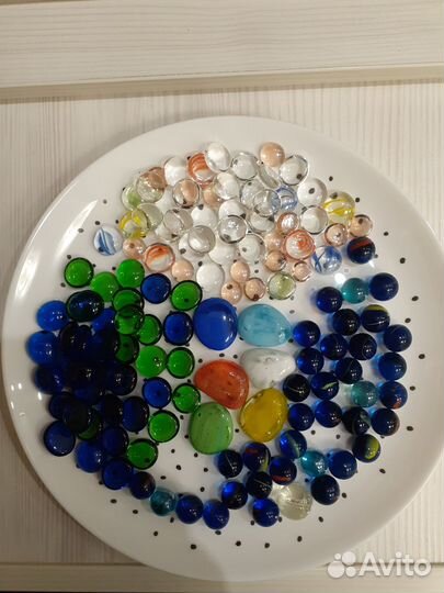 Стекляшки цветные для декора