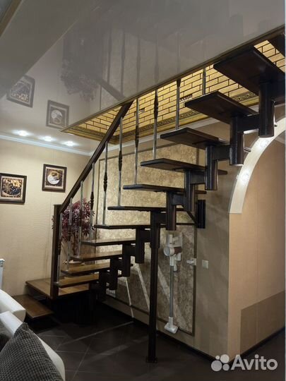 Лестница межэтажная дерево-мелалл бу