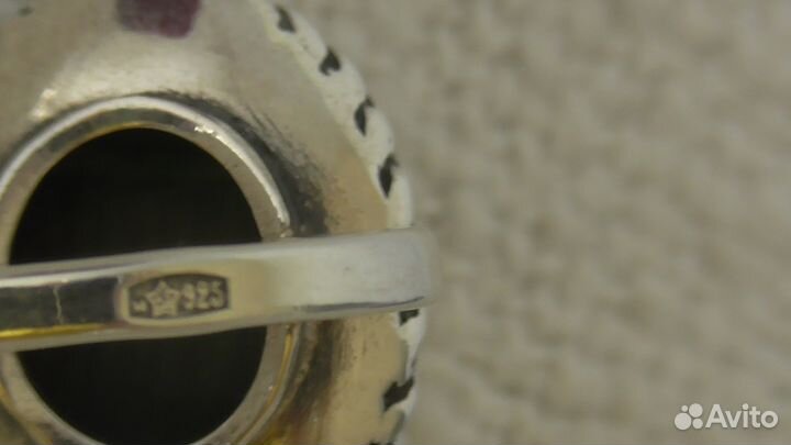 Кольцо серебро, малахит, винтаж СССР