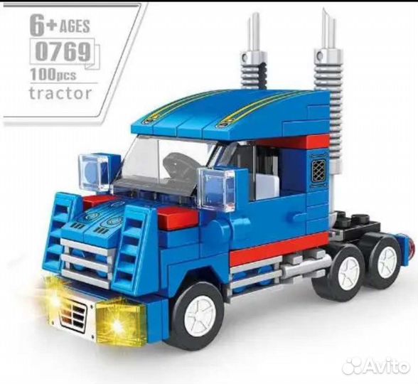 Машина пожарная и дальнобой lego