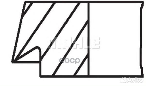 Кольца поршневые на 1 поршень dm. BMW 1.6/1.8/2.5