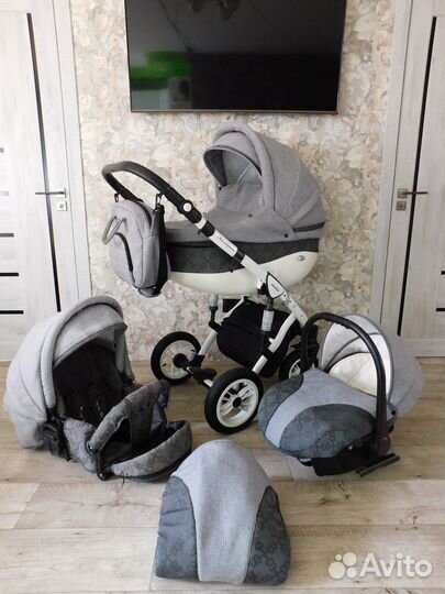 Verdi Faster 3 в 1(серый Лен) Доставка