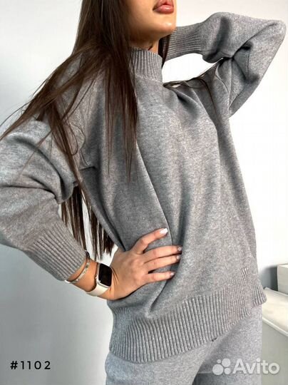 Кашемировые вязанные костюмы, новые, 4 цвета