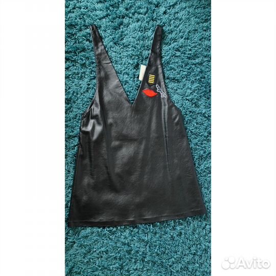 Кожаный сарафан 42-44