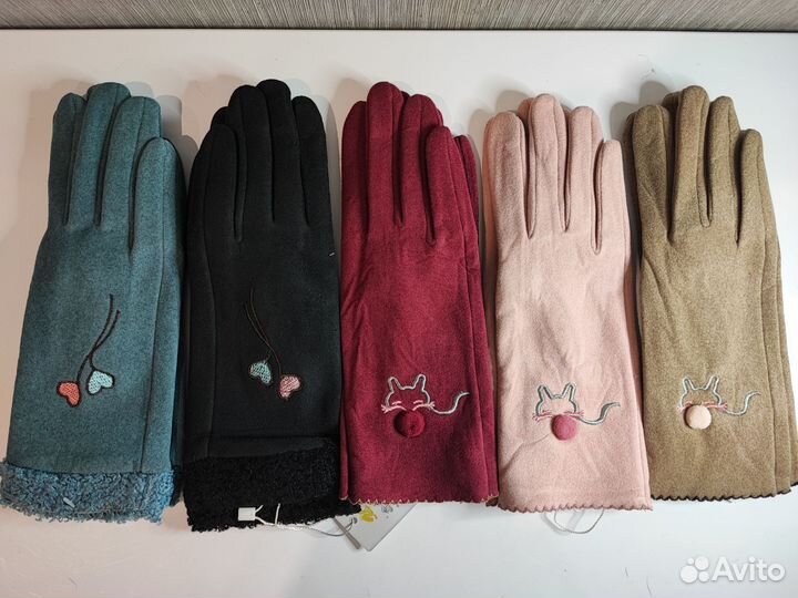 Перчатки сенсорные зимние женские