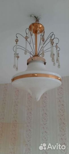 Люстра потолочная, винтаж,бу