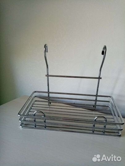 Металлическая корзинка на рейлинг