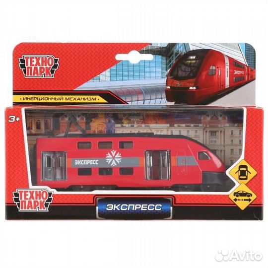 Модель Технопарк металл Поезд Экспресс 16 см двери