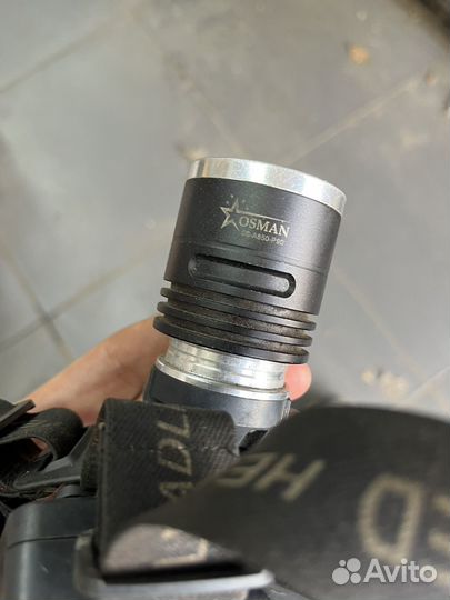 Налобный фонарь LED АКБ