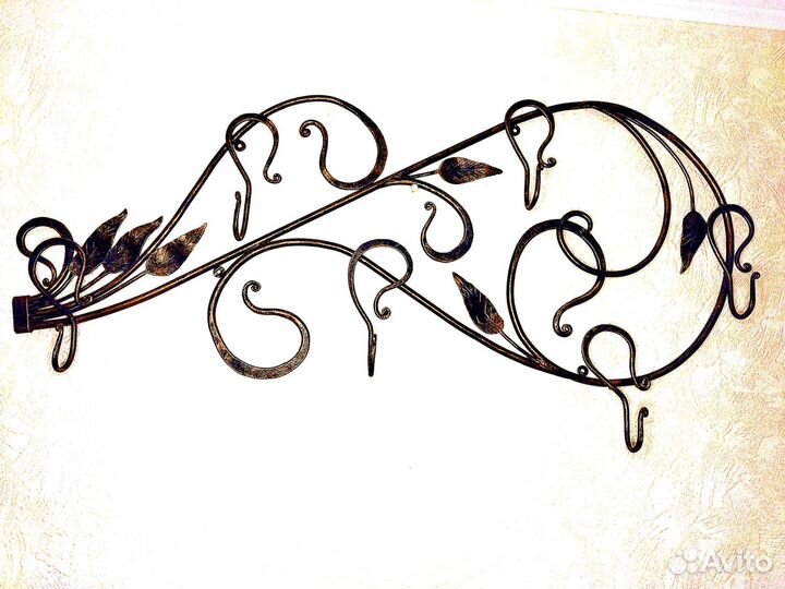 Вешалка настенная кованая