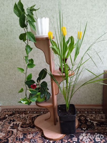 Подставка под цветы из дерева