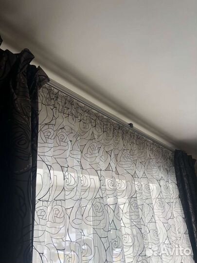 Только багетка, без штор