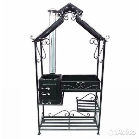 Мангал с печкой 