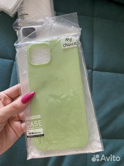 Прозрачный силиконовый чехол для айфон 13