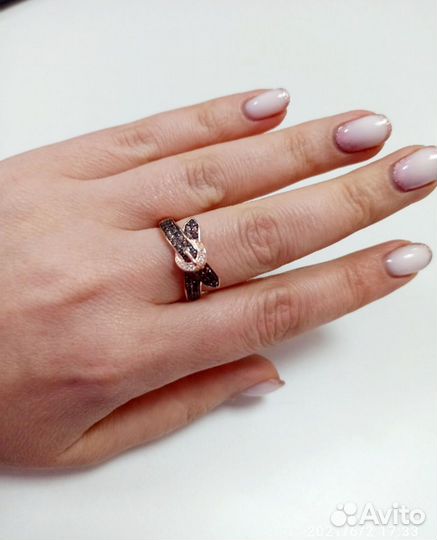 Колье и кольцо серебро 925 позолота новые пломба