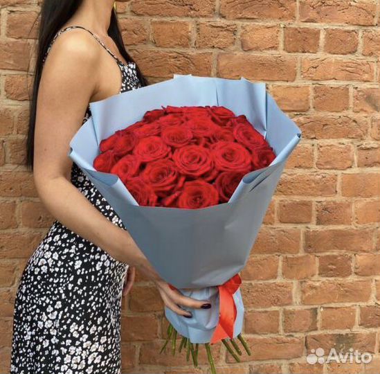 Розы 25 штук 70 см