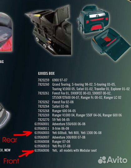 Кофр Ski-Doo Expedition SUV Lynx Yeti 619560003