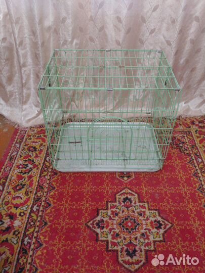 Клетка для животных с металлическим поддоном