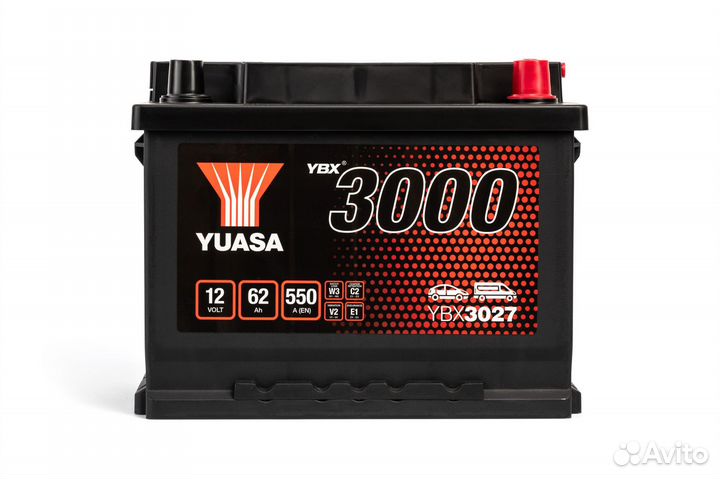 Аккумулятор автомобильный yuasa YBX3000 YBX3027