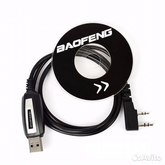 USB и CD диск для программирования раций Baofeng
