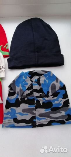 Шапки для мальчика 2-4 лет пакетом