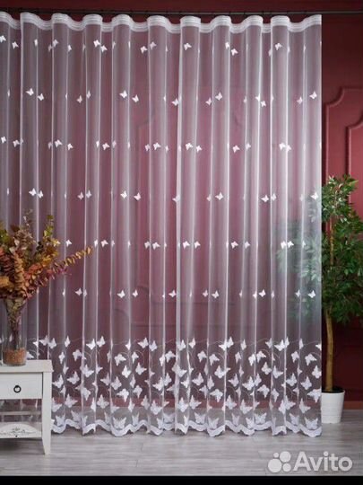 Тюль 5 м новый