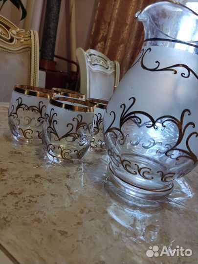 Графин, 4 стакана