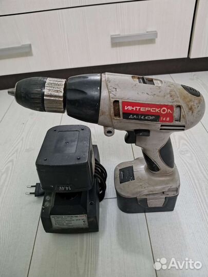Шуруповерт интерскол Да-14, 4 эр