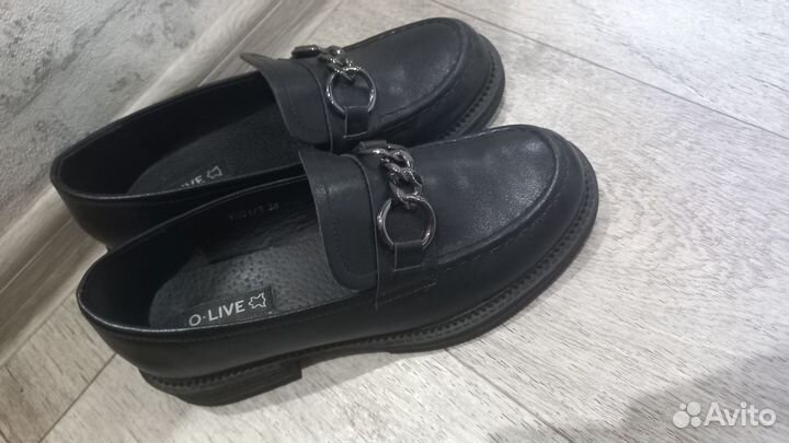 Лоферы натуральная кожа 39 размер