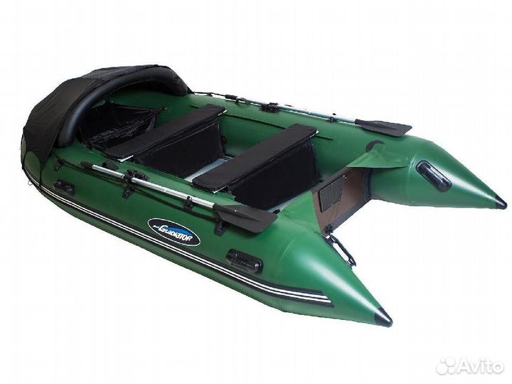 Надувная лодка gladiator D420AL зеленая