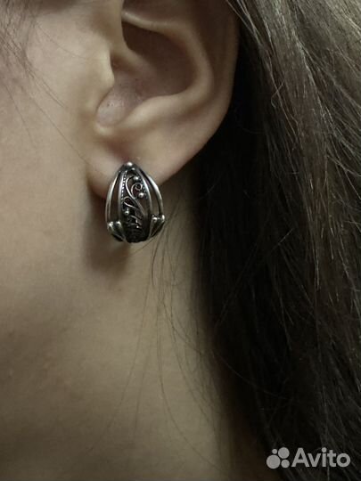 Серебряные серьги