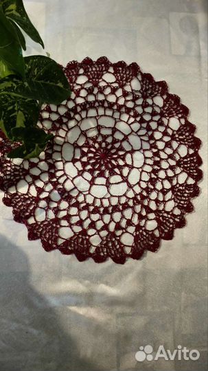 Салфетка кружевная крючком подарок