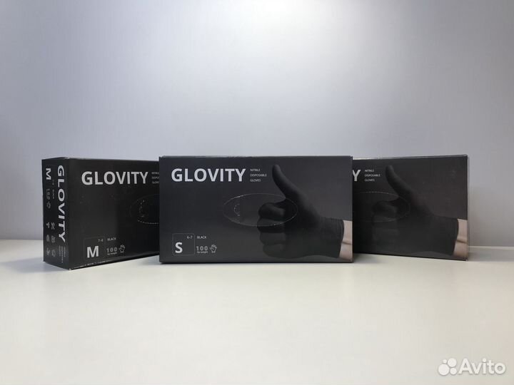 Перчатки нитриловые Glovity