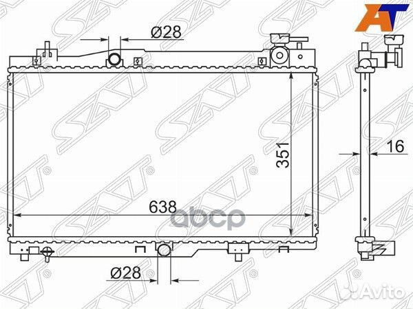 Радиатор Chery indiS S18D 11-16 / QQ6 S21 06-11