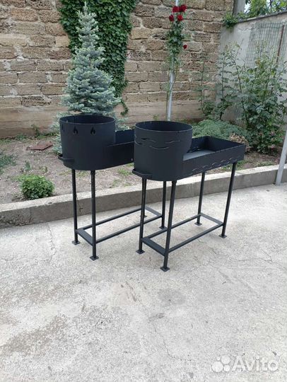 Мангал 3 мм большой с подказанником 10, 12 литров