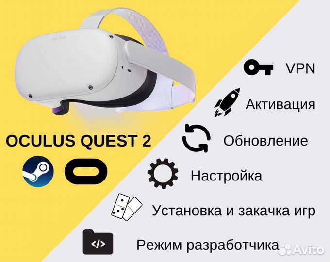 Oculus Quest 2 Активация+обновление+игры