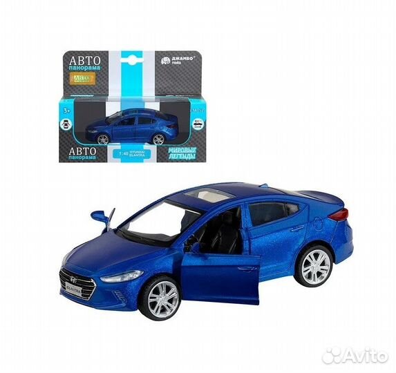 Машинка метал 1:40 hyundai elantra 1251439